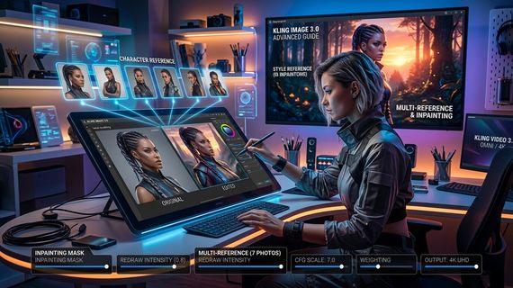 Kling Image 3.0 Advanced: Multi-Reference & Inpainting Guide