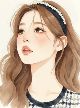 AI art portrait transformed into a six-illustration style